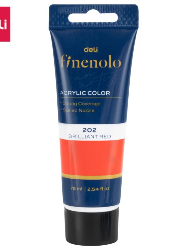 1 ديلي عصارة تلوين سائل أكريليك - 75 مل - أحمر لامع - EC75-BE