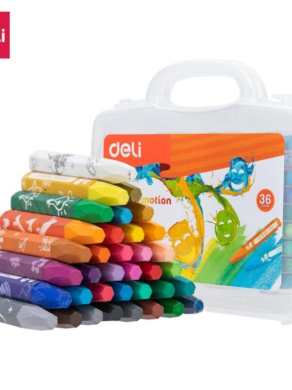 ديلي أقلام تلوين أويل باستل سداسي - كالار إيموشن - بوكس بلاستيك 36 لون EC20134
