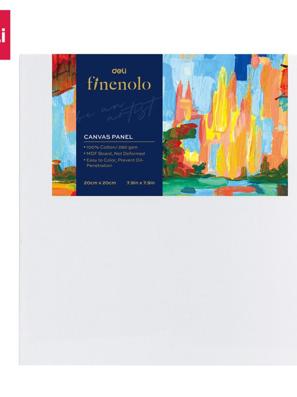 ديلي لوحة كانفاس - قياس 20*20 سم - 100% قطن - أبيض - EC280-2