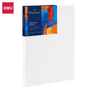 ديلي لوحة كانفاس مشدودة على إطار خشب - قياس 24*18 سم - 100% قطن - أبيض - EC279-2