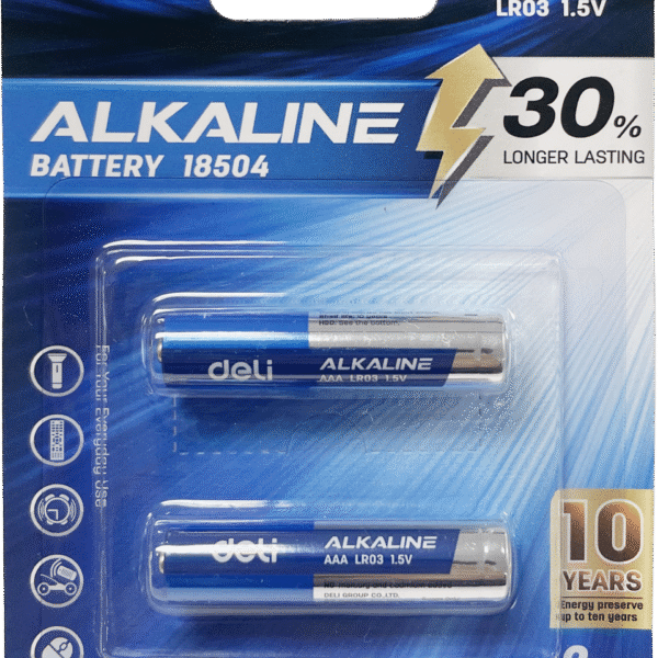 ديلي بطارية AAA ألكالاين - 2 قطعة - 1.5v - أزرق - E18504