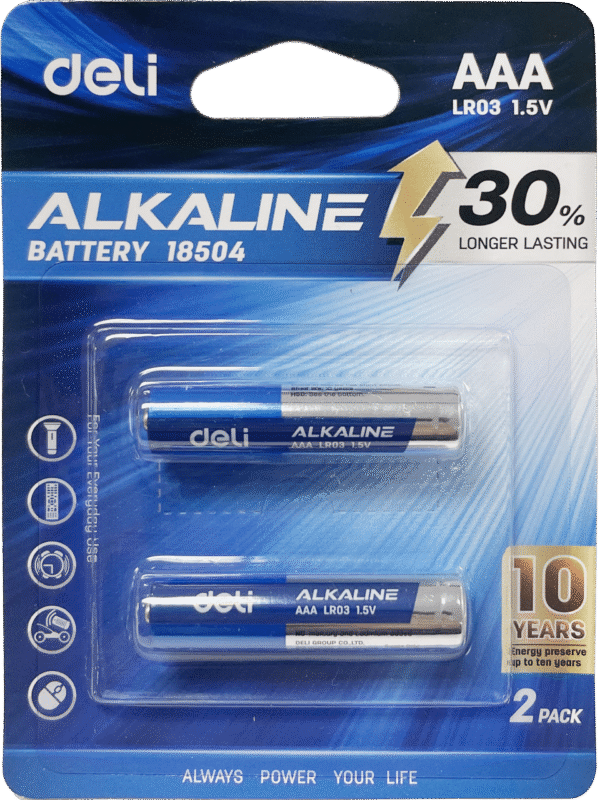 ديلي بطارية AAA ألكالاين - 2 قطعة - 1.5v - أزرق - E18504