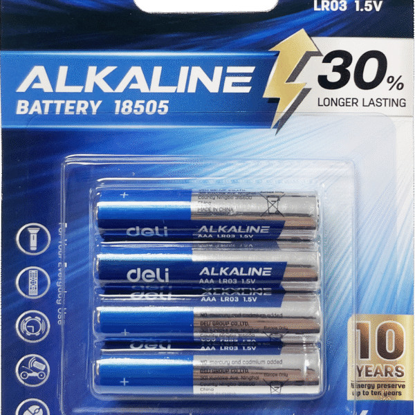 ديلي بطارية AAA ألكالاين - 4 قطع - 1.5v - أزرق - E18505