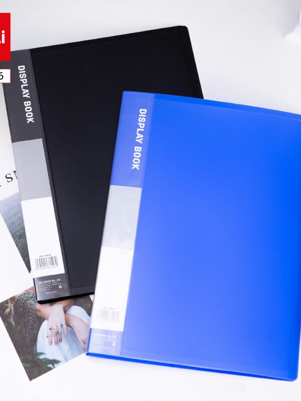 ديلي مصنف كتاب صناعي - 30 صفحة - قياس A4 - أسود ، أزرق - E38146