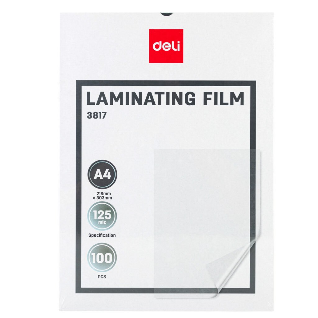 ديلي طبق لاصق تجليد حراري - قياس A4 - سماكة 125 ميكرون - شفاف E3817