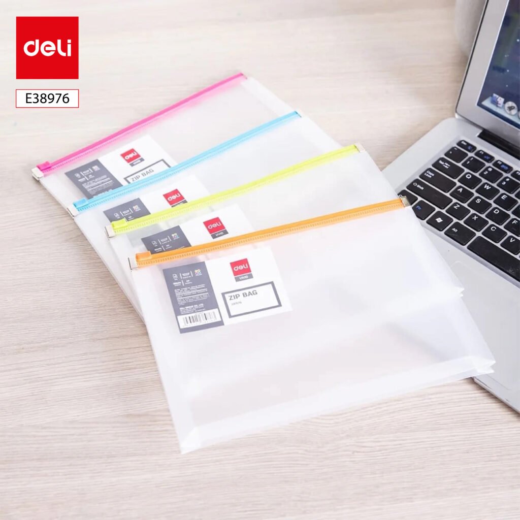 ديلي مصنف سحاب - قياس A5 - شفاف سحاب ملون - E38976