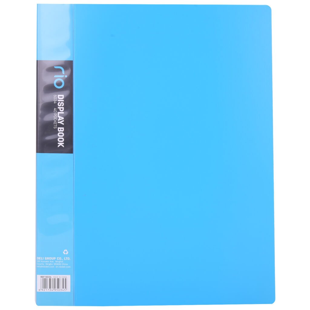 ديلي مصنف كتاب - 40 صفحة - قياس A4 - ألوان نيون (أزرق/ أحمر/ أخضر/ أصفر/ برتقالي) - E5034