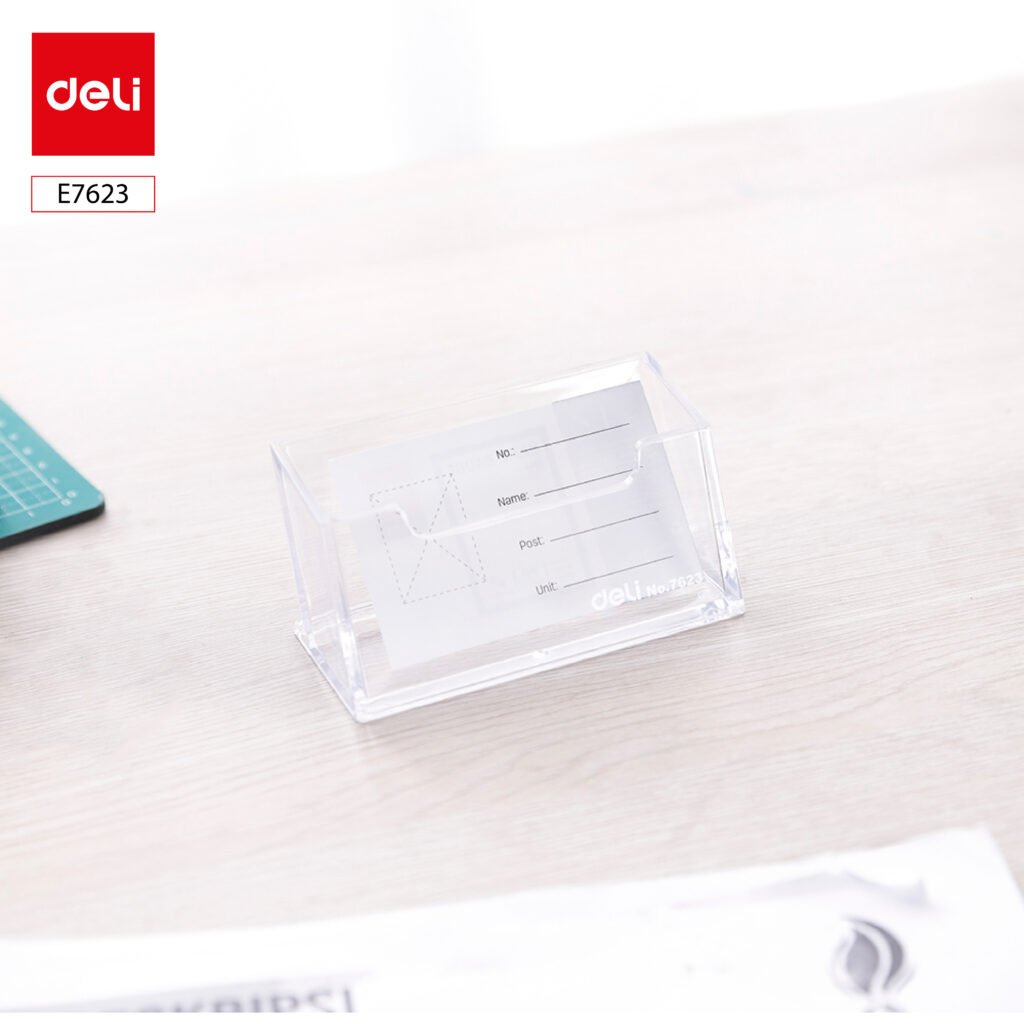 E7623-0 ديلي حاملة كروت أعمال - شفاف - E7623
