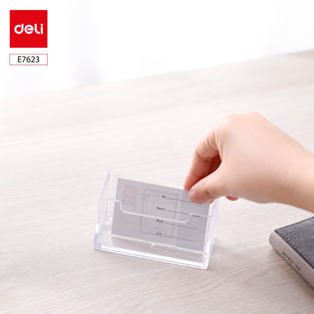 E7623 ديلي حاملة كروت أعمال - شفاف - E7623