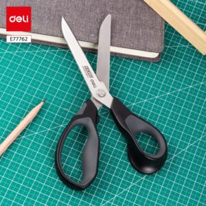 ديلي مقص معدن - مقبض بلاستيك ومطاط لونين - 21 سم - أسود ورمادي - E77762