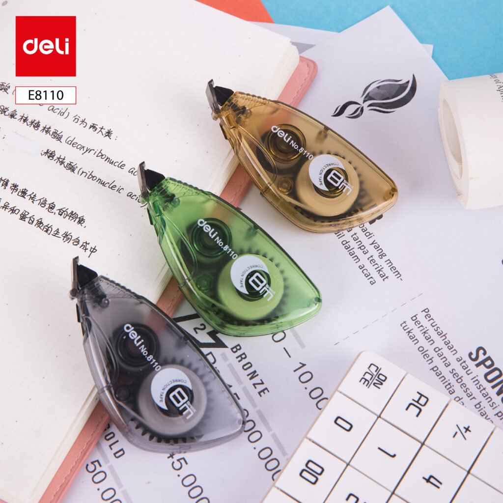 E8110-0 ديلي شريط تصحيح 5مم*8م - شفاف ملون E8110