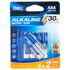ديلي بطارية AAA ألكالاين - 4+2 قطعة - 1.5v - أزرق - E82901