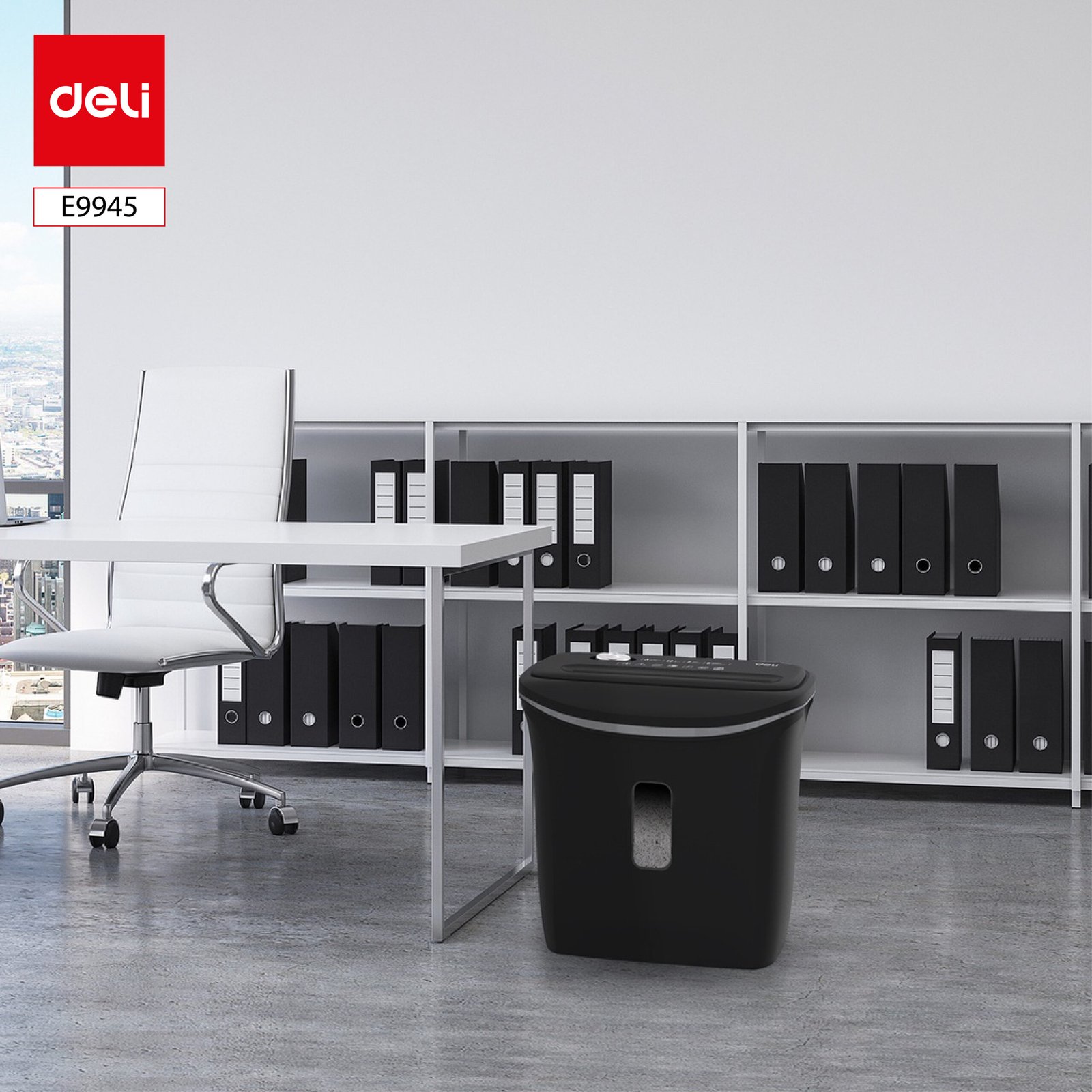 ديلي تلافة ورق قياس A4 - قدرة 6 ورقة - تلف مستمر 2 دقيقة - خزان سعة 12 لتر - أسود E9945