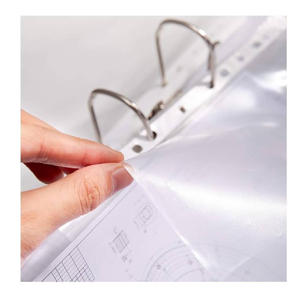 EF20202- (6) ديلي مصنف مثقب - قياس A4 - سماكة μm60 - شفاف EF20202