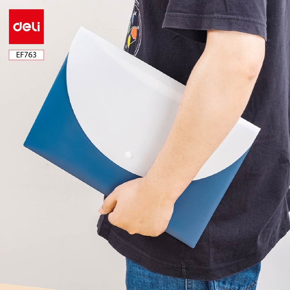 ديلي مصنف كبسة - قياس A4 - ألوان لايت أبيض (زهر/أصفر/أخضر/أزرق/برتقالي) - EF763