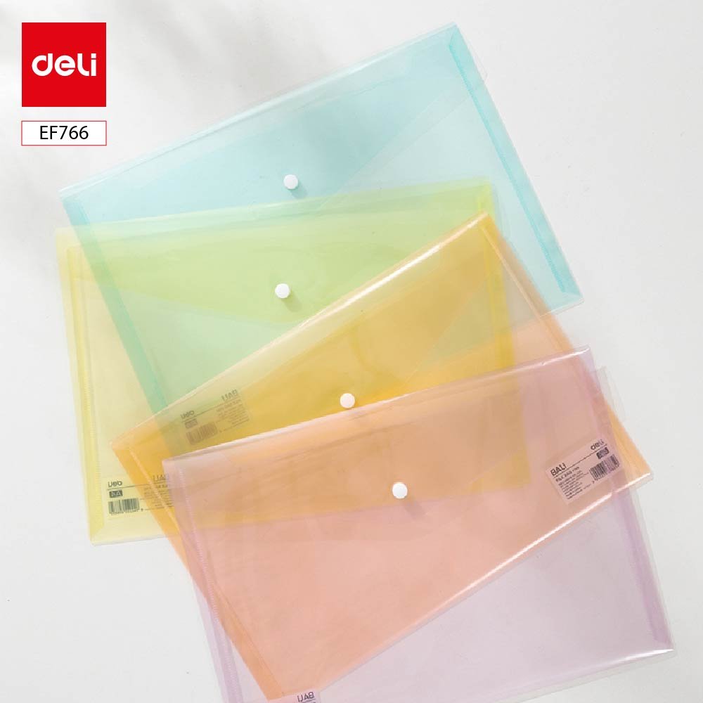 ديلي مصنف كبسة - قياس A4 - سماكة 0.16mm - ألوان باستل (زهر/أصفر/أزرق/برتقالي) - EF766