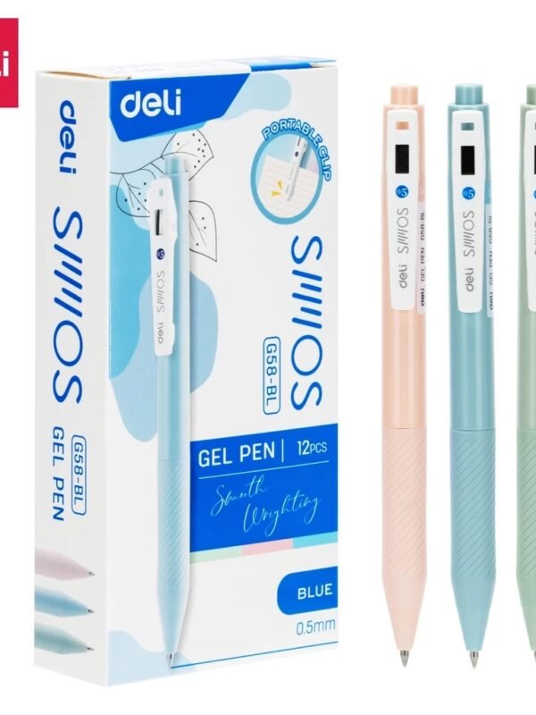 ديلي قلم حبر جل كباس - 0.5 مم - بدن ألوان فواتح - أزرق EG58-BL