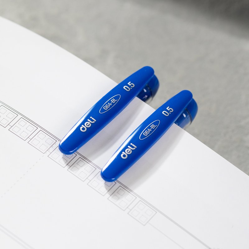 ديلي قلم حبر جل - بدن غامق مطاط - 0.5 mm - أزرق EG64-BL