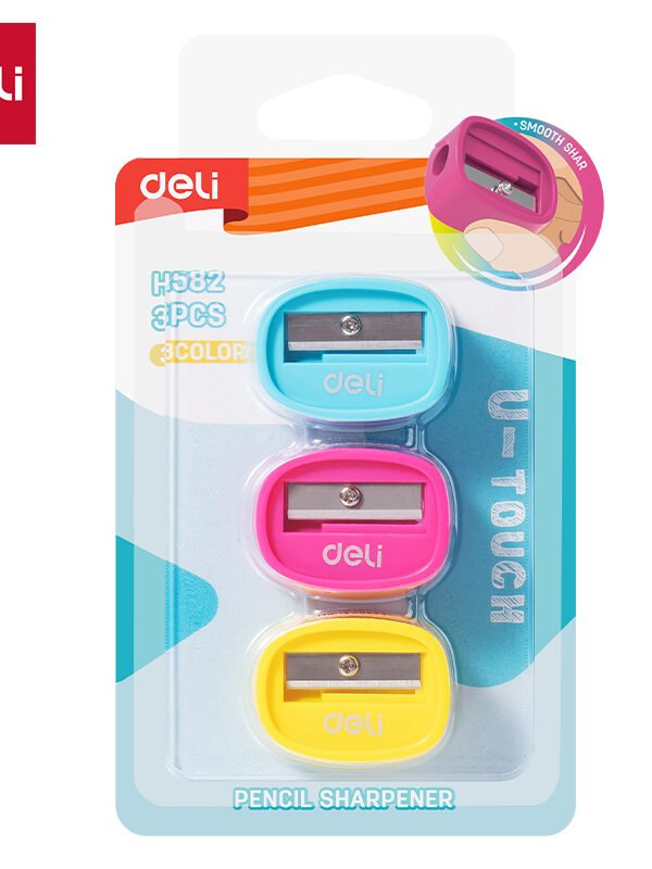 ديلي مبراة - ظرف 3 مبراة - ألوان مختلفة - EH582