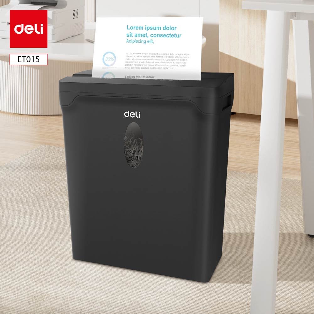 ديلي تلافة ورق قياس A4 - قدرة 5 ورقة - تلف مستمر 5 دقيقة - خزان سعة 10 لتر - أسود ET015