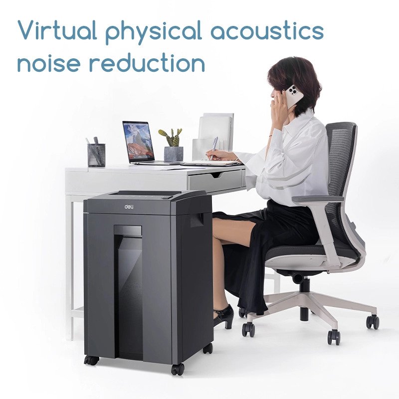 ET054 (5) ديلي تلافة ورق قياس A4 وتلافة أقراص CD - قدرة 8 ورقة - تلف مستمر 10 دقيقة - خزان سعة 23 لتر - أسود - ET054