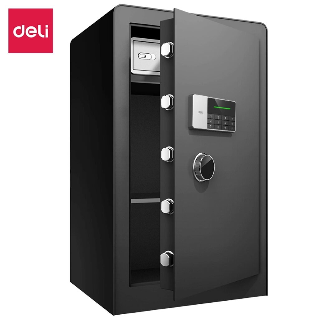 ديلي خزنة معدنية - حماية (أرقام -مفتاح) - 80*48*42 سم - أسود - ET553