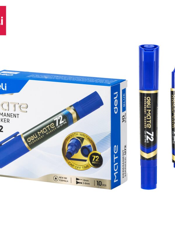 ديلي قلم تخطيط طرفين - 1.5مم / 2.6 مم - أزرق - EU72-BL