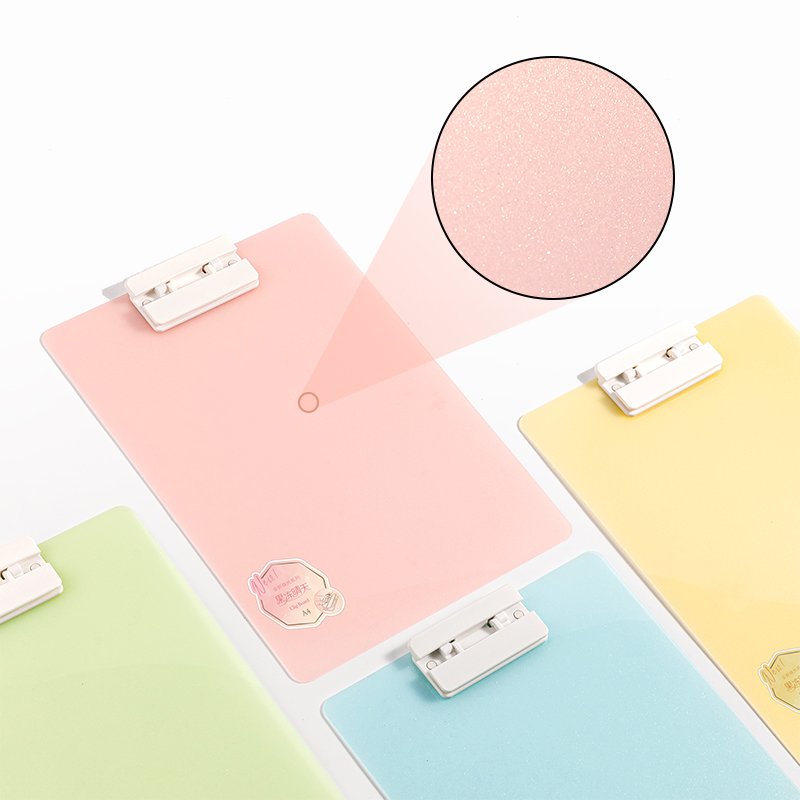 PE107- (3) ديلي مسند ورق بلاستيك - قياس A4 - ألوان فواتح (زهر،أصفر،أزرق،أخضر) - PE107