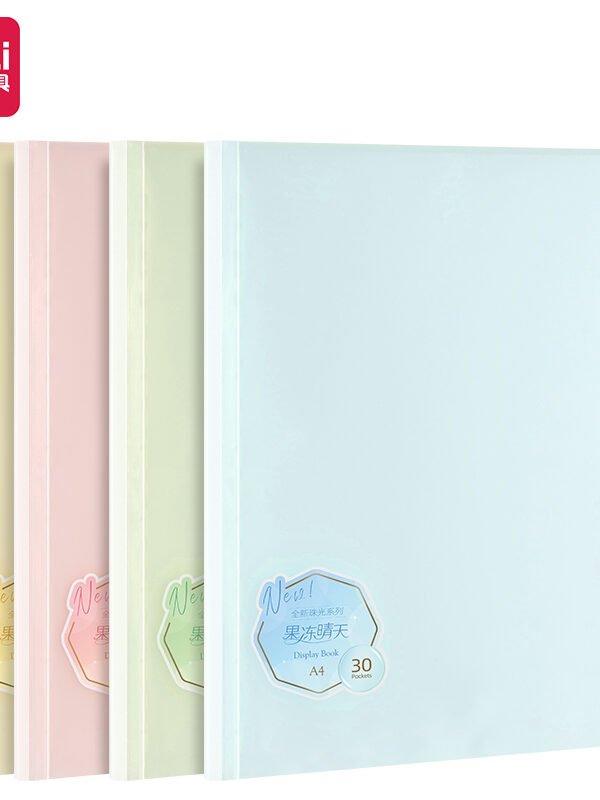 ديلي مصنف كتاب رسومات - 40 صفحة - قياس A4 - ألوان فواتح (زهر،أصفر،أزرق،أخضر،برتقالي) - PQ306-40