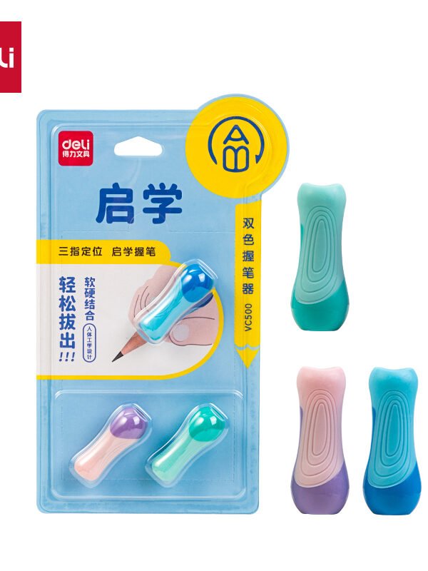 VC500 ديلي مقبض قلم رصاص للأطفال - قياس 7.5 مم - زهر/ أزرق - VC500