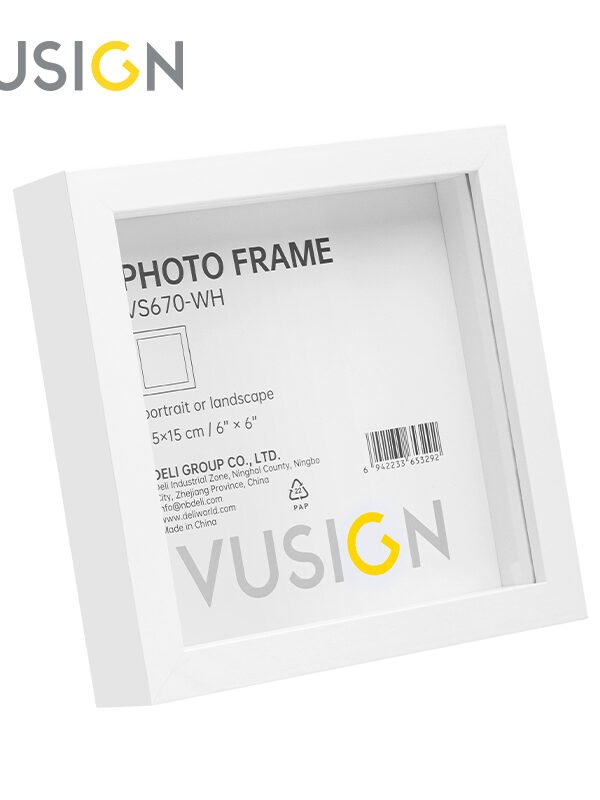 VS670-WH (5) ديلي برواز صور - مع قاعدة للتثبيت - 6*6 - أسود -VS670-WH