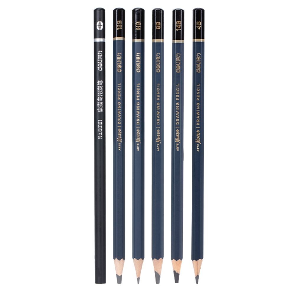 ديلي ستاند أقلام رصاص درجات خشب سداسي للرسم - أرت نويڤو HB بدن كحلي مع طبة - ES999
