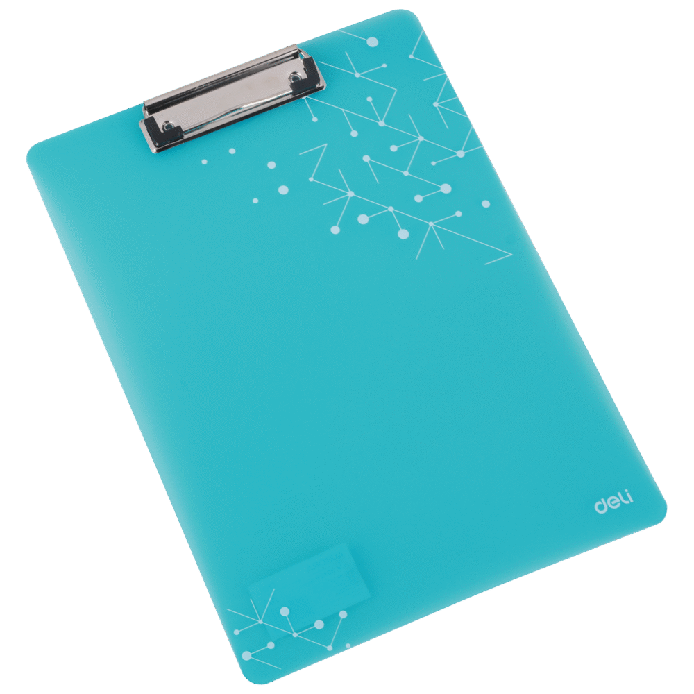 ديلي مسند ورق بلاستيك - علاقة معدن - قياس A4 - أزرق - EF75632