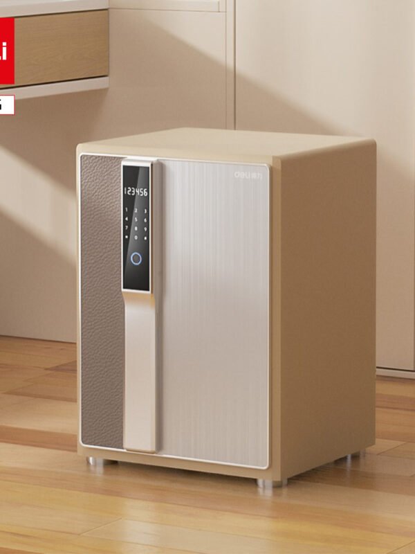 ديلي خزنة معدنية سميكة - حماية (أرقام -بصمة-مفتاح) - WIFi - قياس 57×41×36 سم - 67 كغ - بيج - 4156G