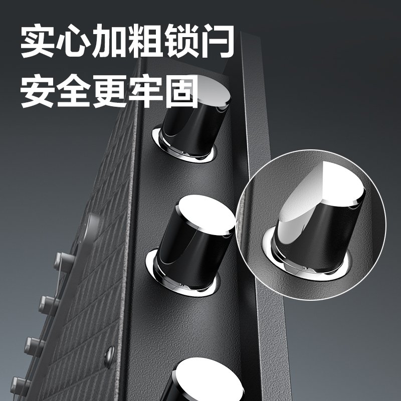 ديلي خزنة معدنية مقبض مربع - حماية (أرقام -بصمة-2 مفتاح) - 21 كغ - 45*38*32 سم - أسود - AE580-Z