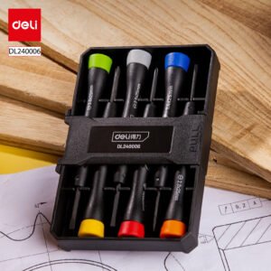 ديلي مفك براغي دقيق - مجموعة من 6 قطع - أصفر - DL240006