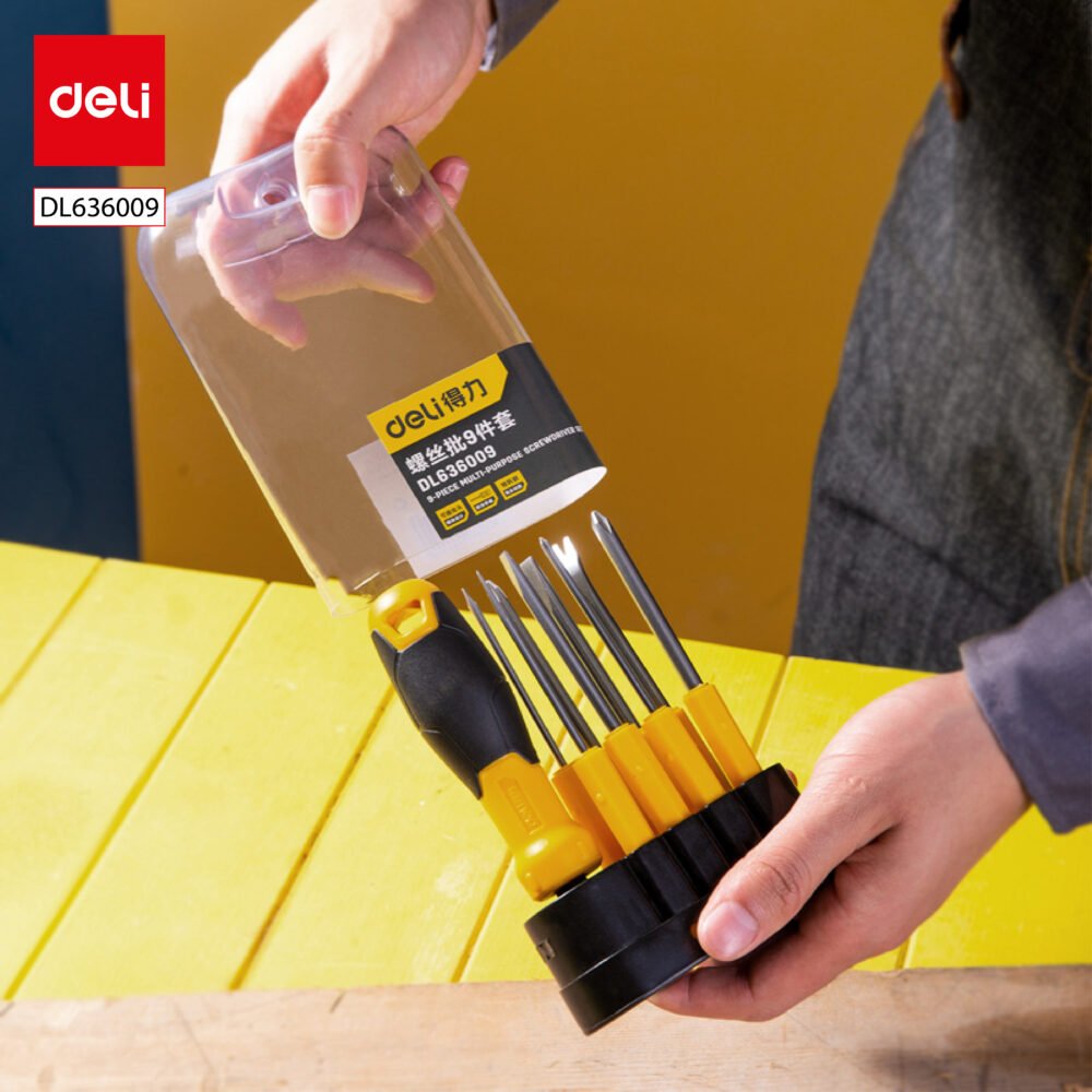 ديلي مجموعة مفكات براغي - 9 قطع/مجموعة - DL636009