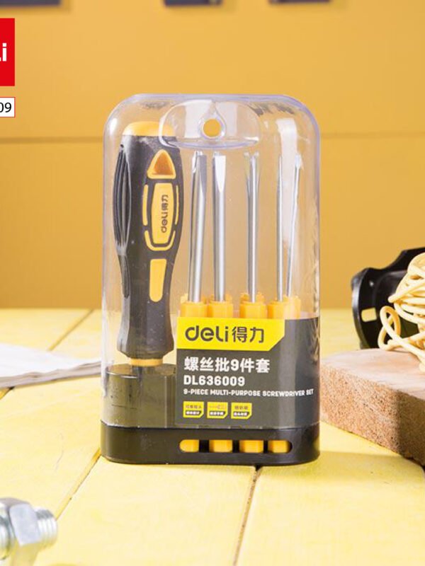 DL636009 5 (4) ديلي مجموعة مفكات براغي - 9 قطع/مجموعة - DL636009