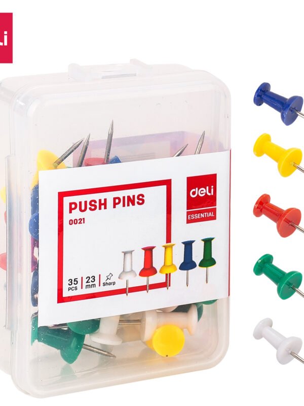 E0021 (6) ديلي دبابيس - مقاس 23 مم، 1 إنش - ألوان مختلفة - E0021