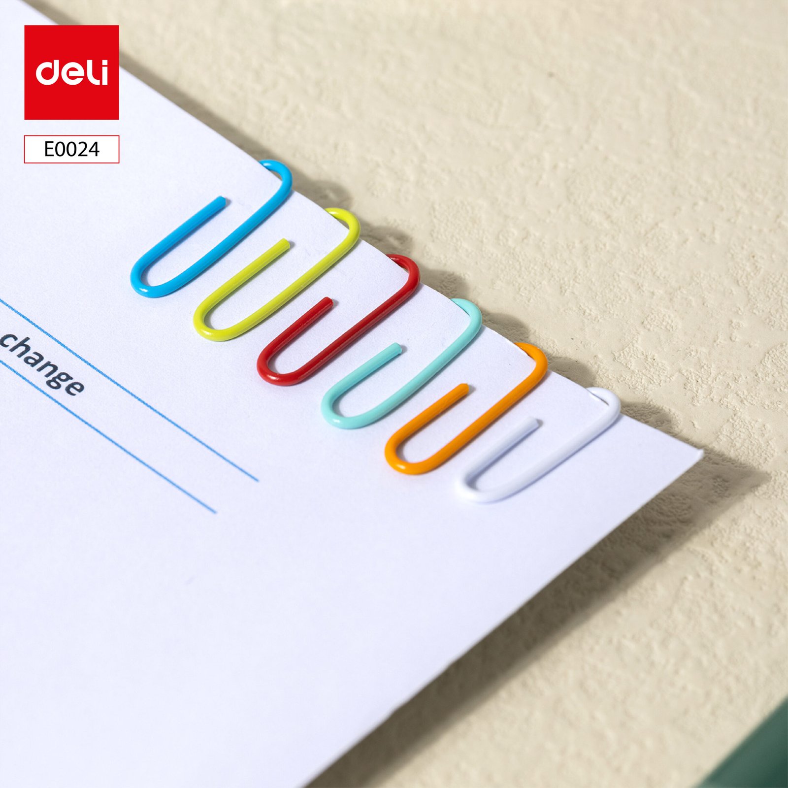 E0024 (1) ديلي مشابك ورق - 3 29 مم - ألوان مختلفة - E0024