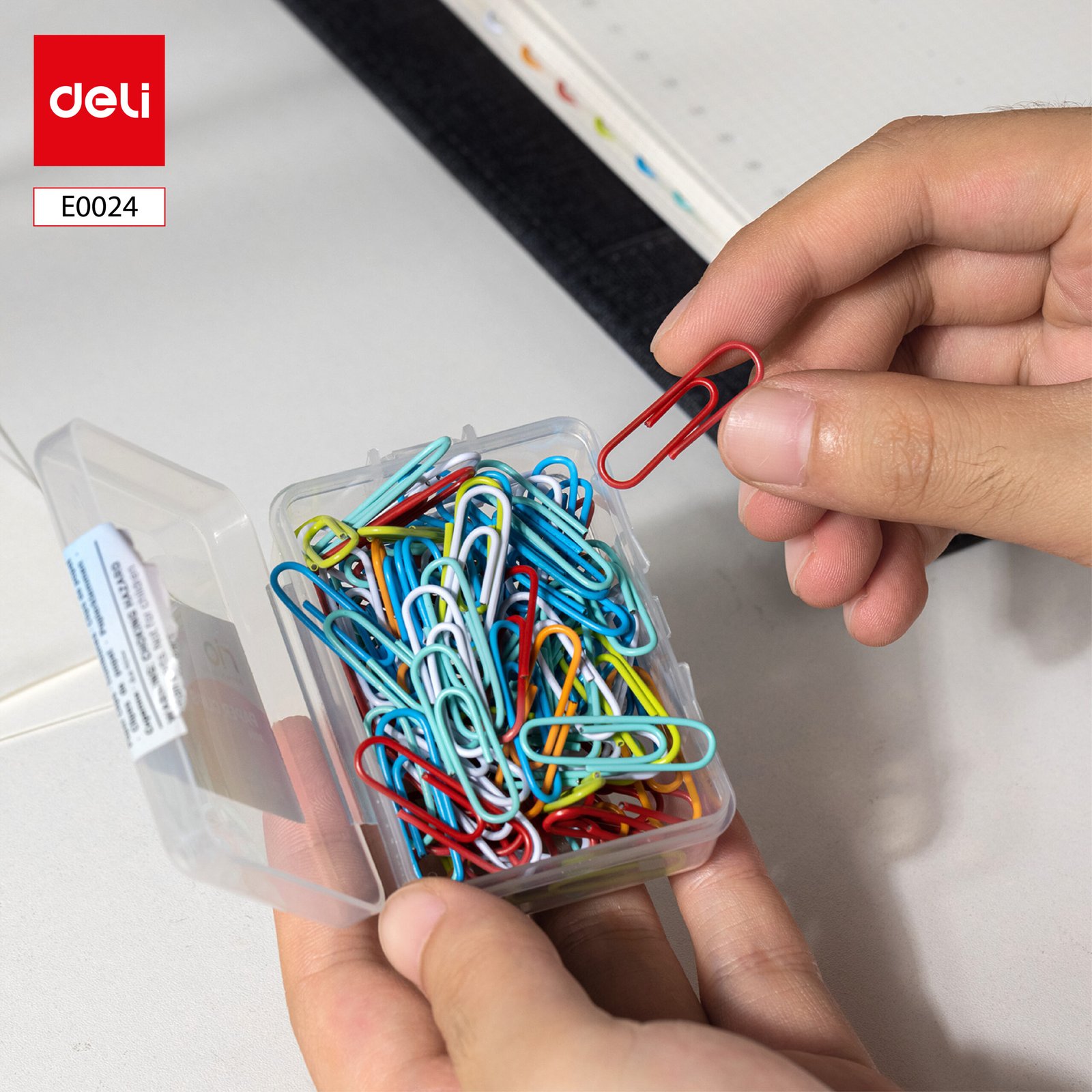 E0024 (5) ديلي مشابك ورق - 3 29 مم - ألوان مختلفة - E0024