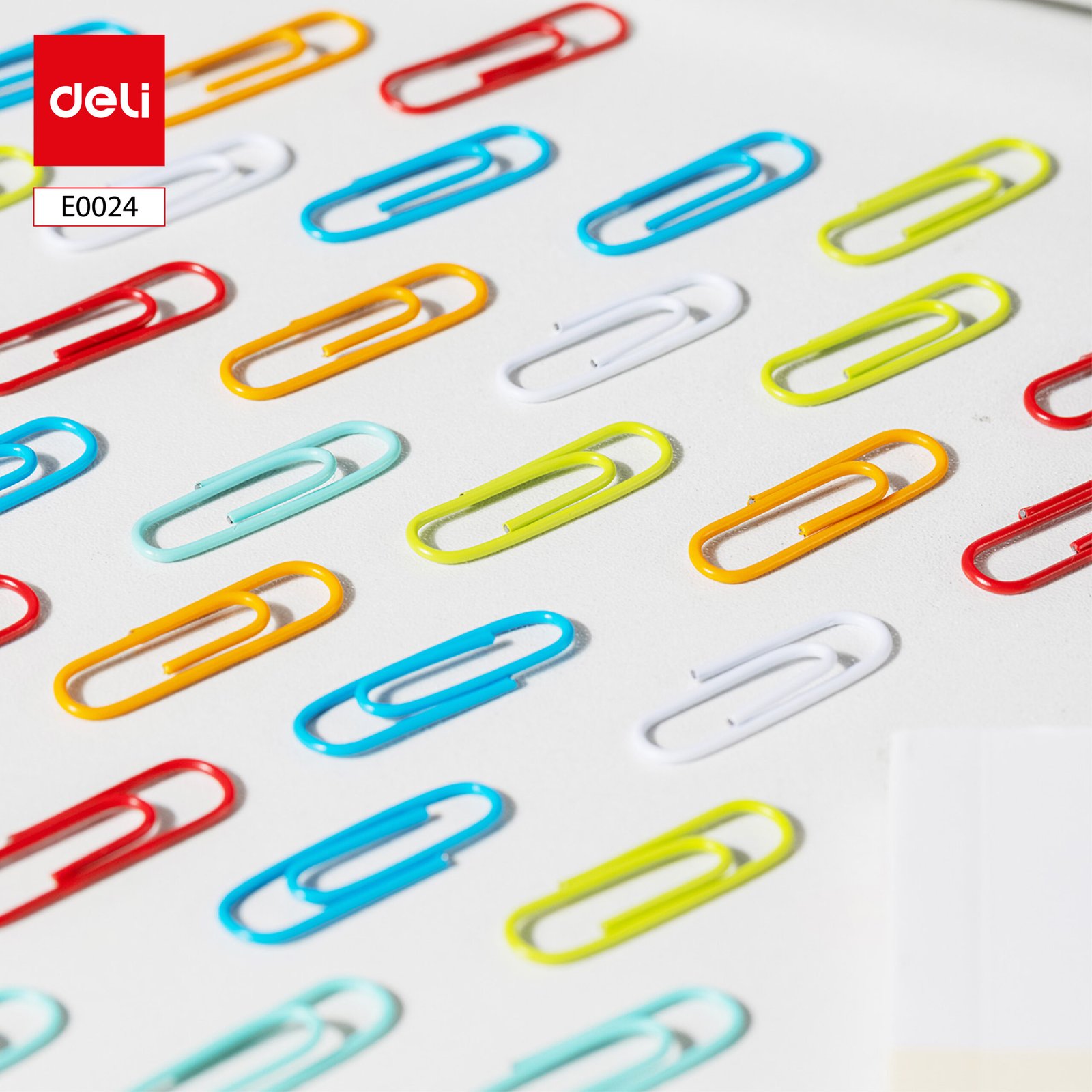 E0024 (7) ديلي مشابك ورق - 3 29 مم - ألوان مختلفة - E0024