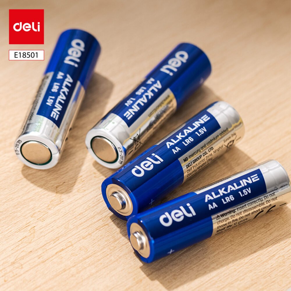 E18501 (3) ديلي بطارية AA ألكالاين - 4 قطع - 1.5v - أزرق - E18501