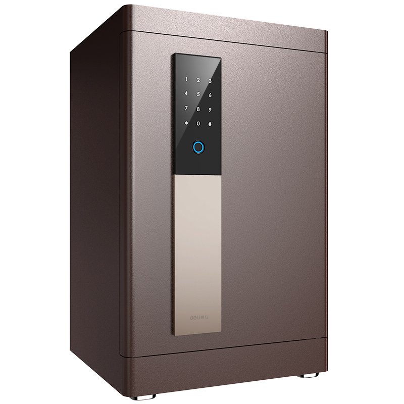 ديلي خزنة معدنية باب مدمج - حماية (أرقام -بصمة-مفتاح) - 43 كغ - 36*38*60 سم - بني - 33578