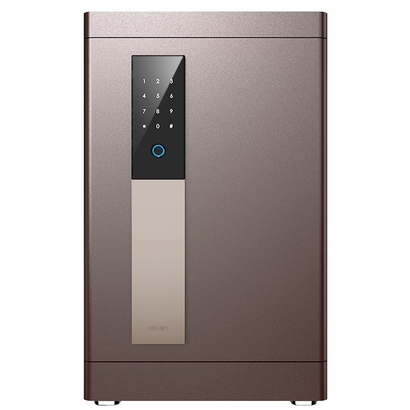 ديلي خزنة معدنية باب مدمج - حماية (أرقام -بصمة-مفتاح) - 43 كغ - 36*38*60 سم - بني - 33578