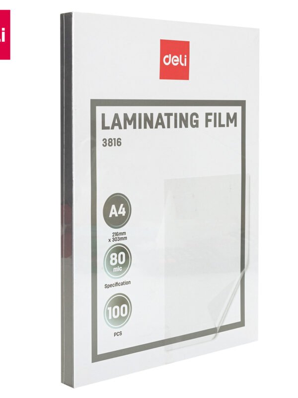 ديلي طبق لاصق تجليد حراري - قياس A4 - سماكة 80 ميكرون - شفاف E3816