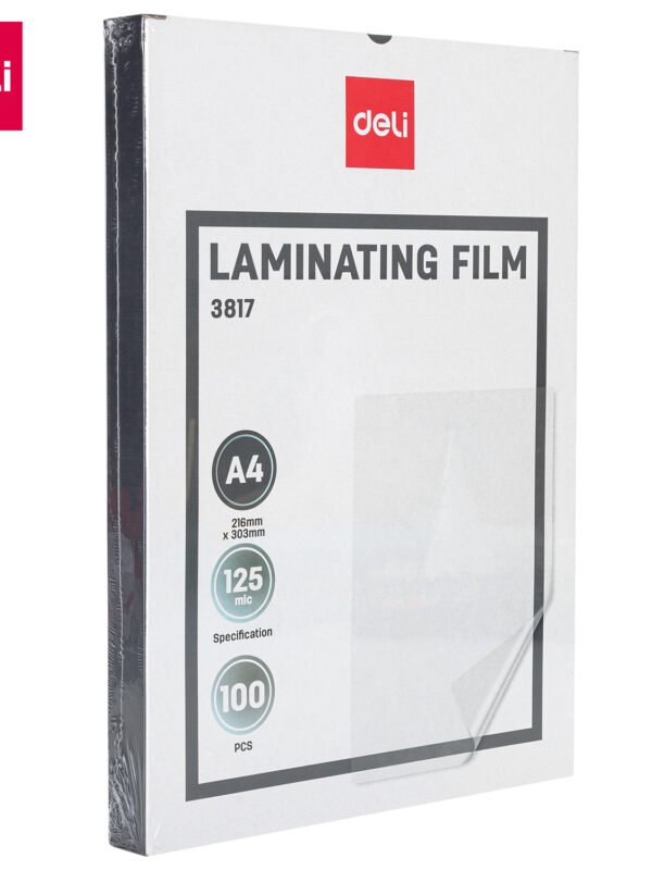 ديلي طبق لاصق تجليد حراري - قياس A4 - سماكة 125 ميكرون - شفاف E3817
