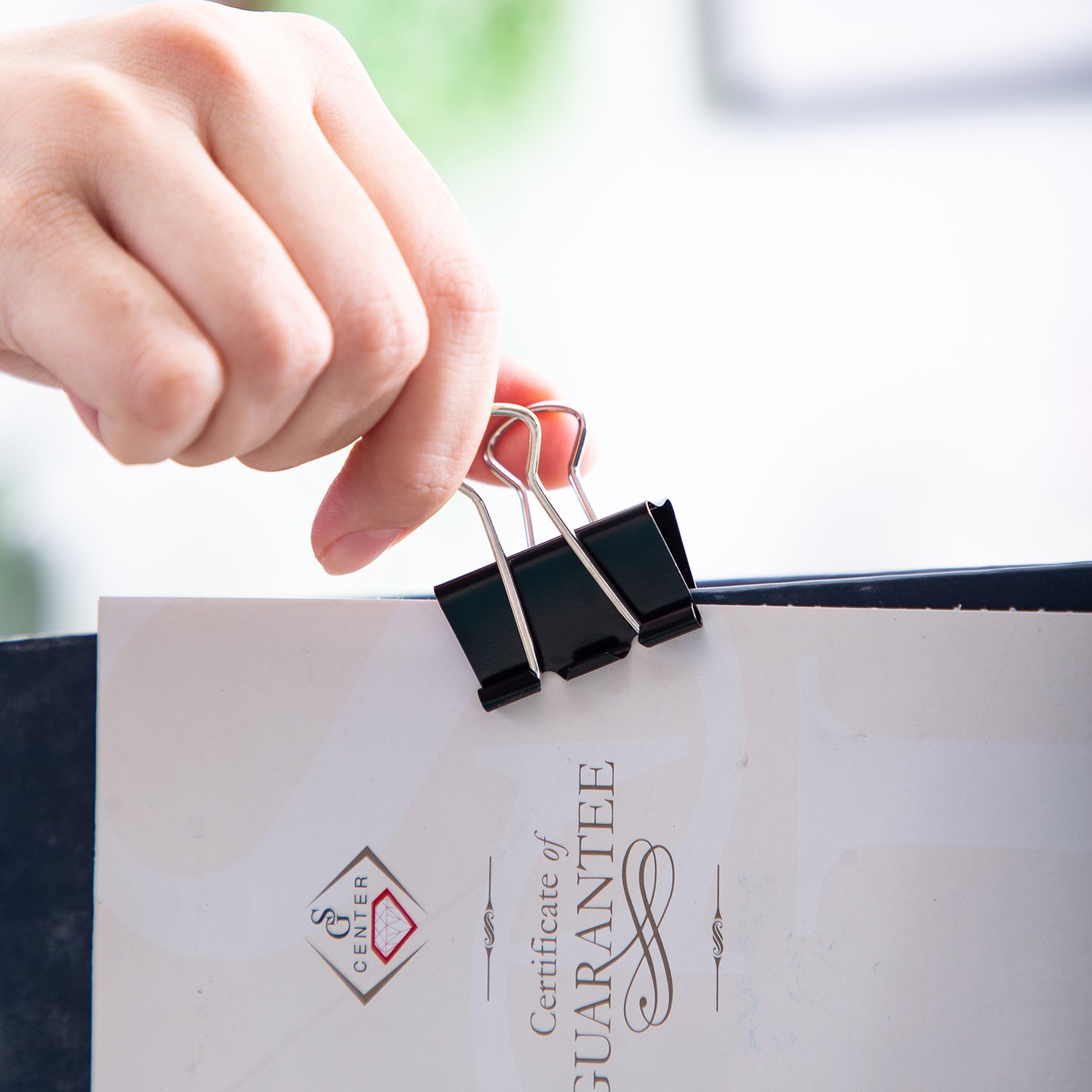 ديلي ملقط ورق - 32 مم - أسود - E38563