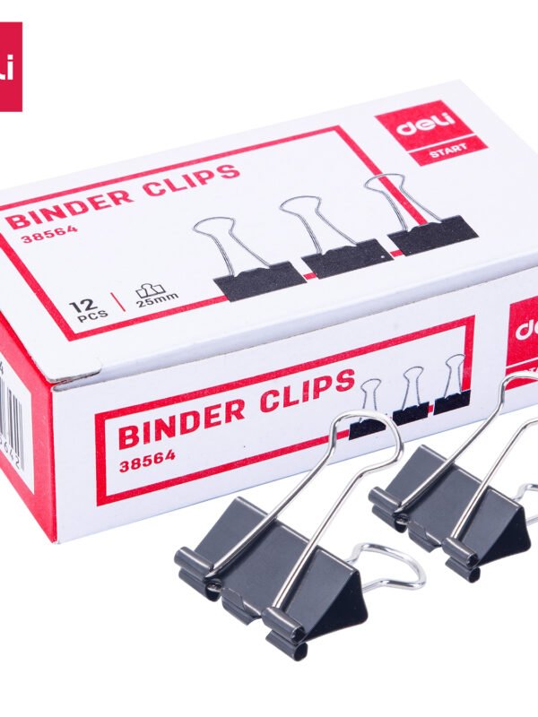 ديلي ملقط ورق - 25 مم - أسود - E38564