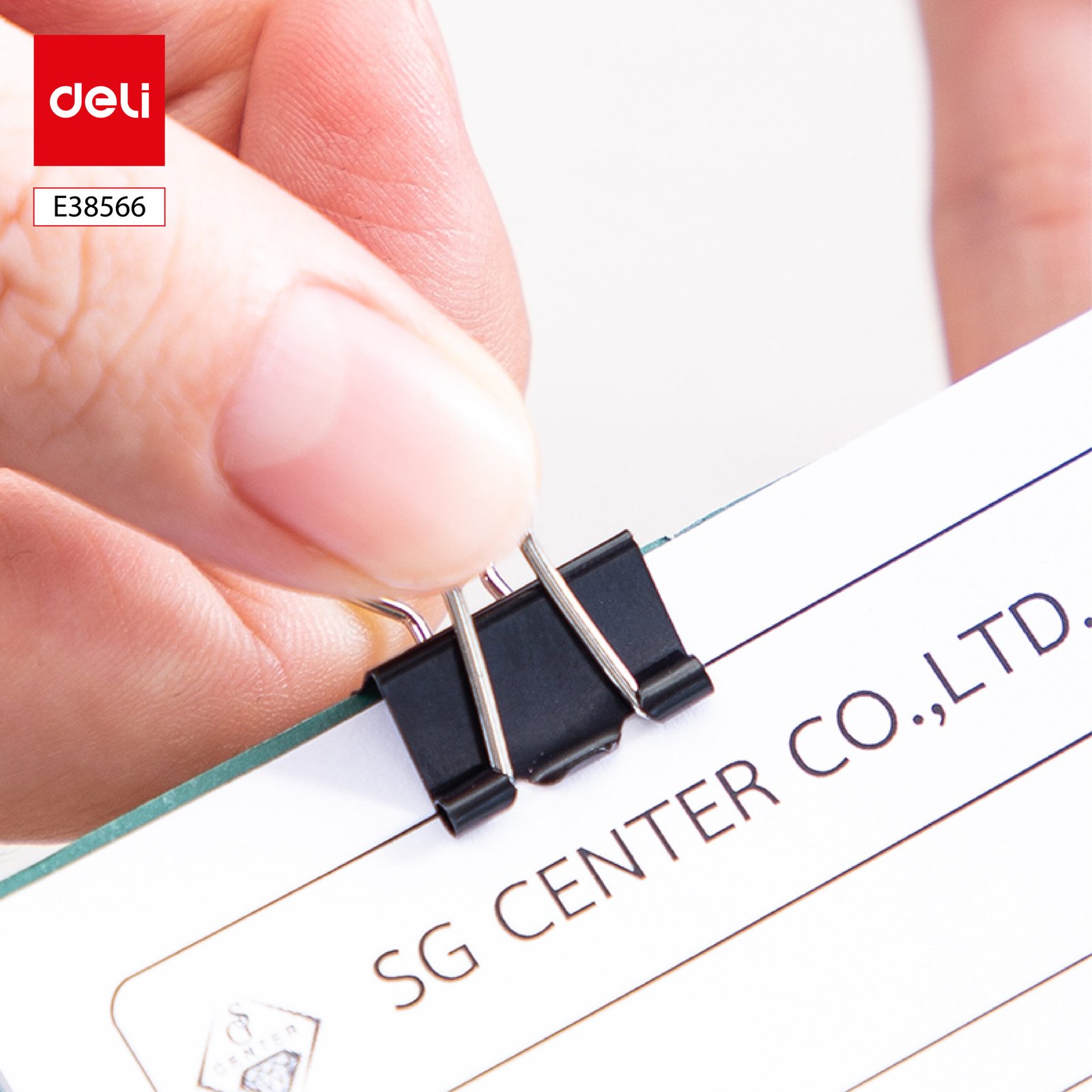 ديلي ملقط ورق - 15 مم - أسود - E38566